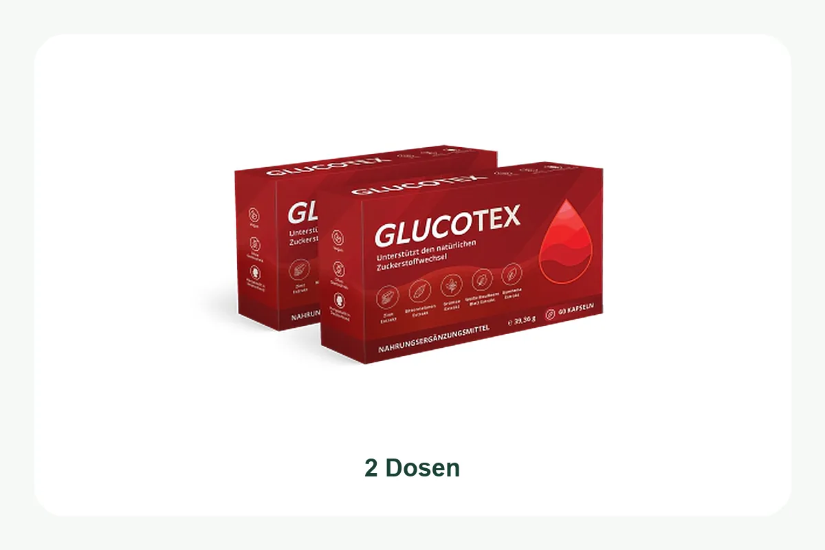 Zwei Dosen Glucotex Blood